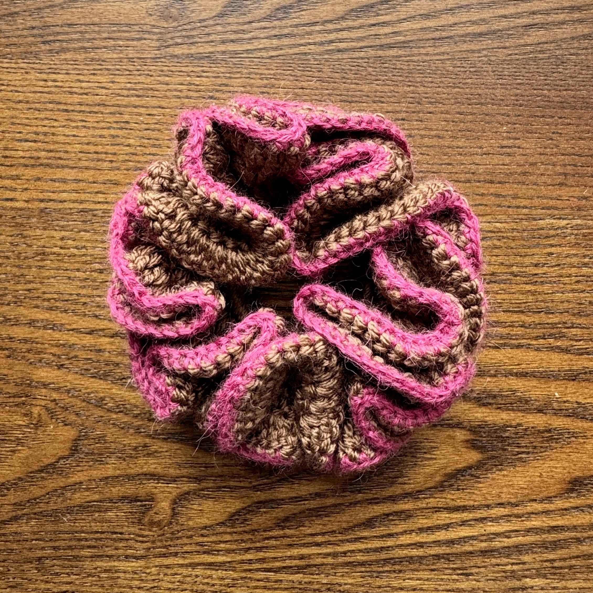 Mocha Petal Scrunchie