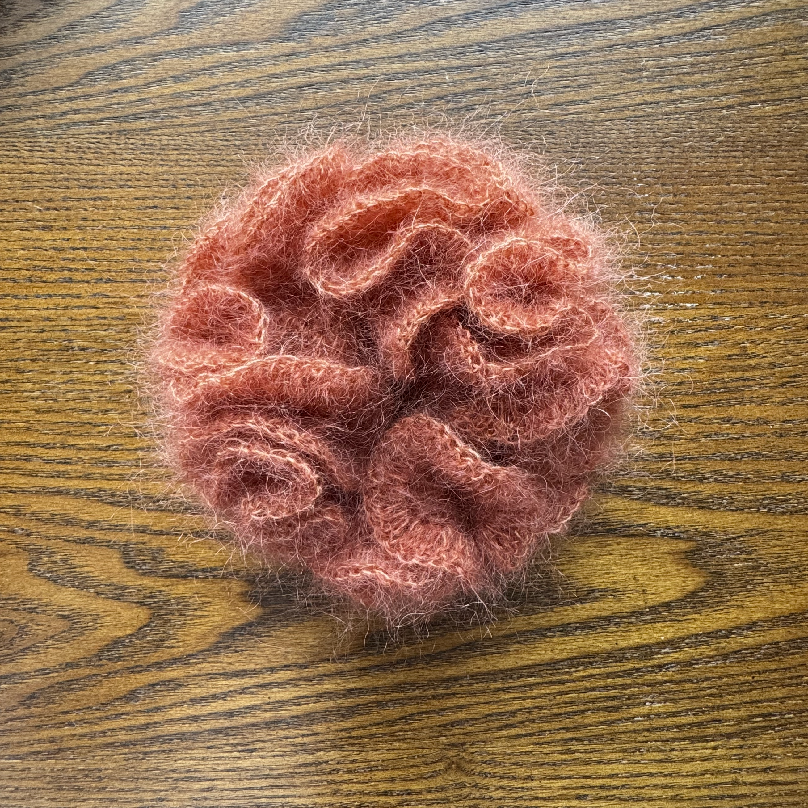 Amber Mohair Scrunchie